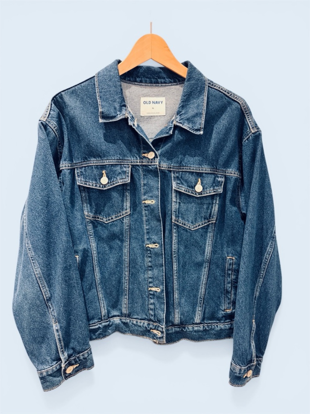 Old Navy Women's Classic Blue Denim Jacket XL